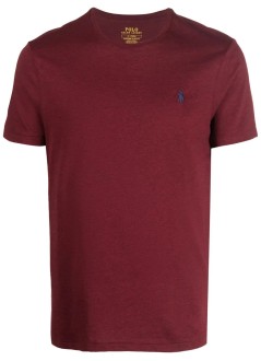 polo ralph lauren t-shirt mansscncmslm2-short sleeve-t-shirt - 710671438283 spring wine heather c7996