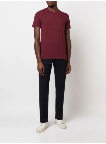 polo ralph lauren t-shirt mansscncmslm2-short sleeve-t-shirt - 710671438283 spring wine heather c7996 2