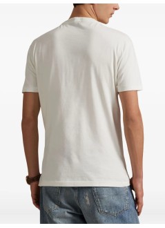 polo ralph lauren camiseta hombre ssteecmslm1-short sleeve-t-shirt - 710p00085001 fa25 deckwash white hrtg bear