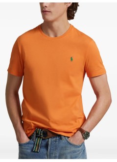 polo ralph lauren t-shirt mansscncmslm2-short sleeve-t-shirt - 710671438440 bedford orange c5190