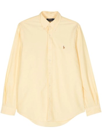 polo ralph lauren shirt mancubdppcs-long sleeve-sport shirt - 710805562003 yellow oxford