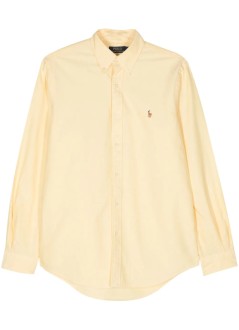 polo ralph lauren shirt mancubdppcs-long sleeve-sport shirt - 710805562003 yellow oxford