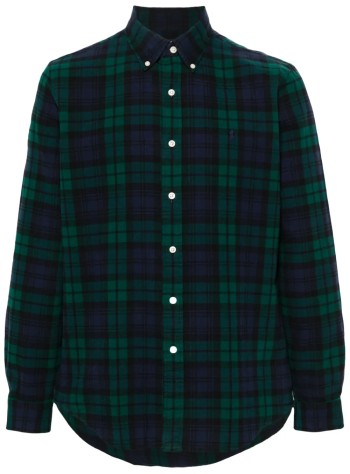 polo ralph lauren shirt mancubdppcs-long sleeve-sport shirt - 710953891001 5753 navy green multi