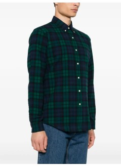 polo ralph lauren shirt mancubdppcs-long sleeve-sport shirt - 710953891001 5753 navy green multi