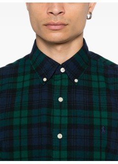 polo ralph lauren shirt mancubdppcs-long sleeve-sport shirt - 710953891001 5753 navy green multi