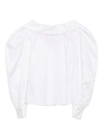 karl lagerfeld camiseria mujer off shoulder poplin shirt - a3w11042 100 2
