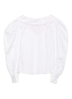 karl lagerfeld shirt womanoff shoulder poplin shirt - a3w11042 100