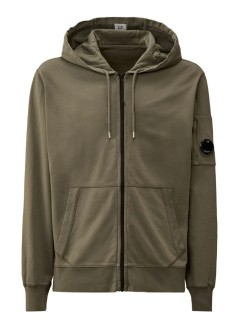 c.p.company sudadera hombre sweatshirts hooded open in light fleece - 19cmss712a002246g 921