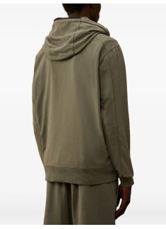 c.p.company sudadera hombre sweatshirts hooded open in light fleece - 19cmss712a002246g 921