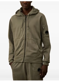 c.p.company sudadera hombre sweatshirts hooded open in light fleece - 19cmss712a002246g 921