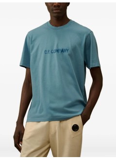 c.p.company t-shirt mant-shirts short sleeve in jersey 30/1 - 19cmts108a006586w 815