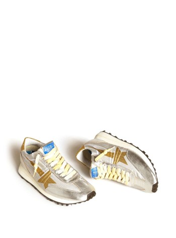 golden goose sneaker womanrunning marathon nylon upper lamineted toe and spur printed - gwf00683f005490 70138 2