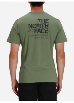 the north face camiseta hombre m mountain sketch ss tee - nf0a8ee8bo91 bo91