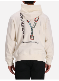 the north face sweater manu explore gear relaxed hoodie - nf0a8f2kqli1 qli1