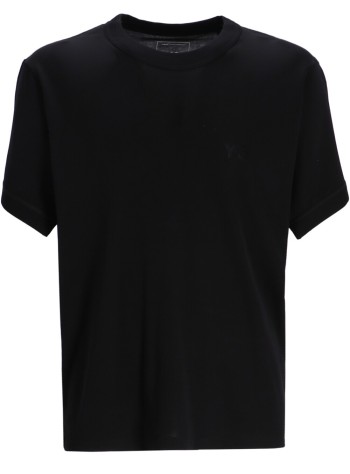 y3 t-shirt many-3 slim short sleeve tee - jv6747 black