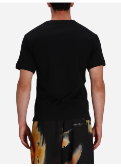 y3 t-shirt many-3 slim short sleeve tee - jv6747 black