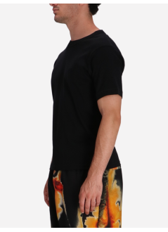 y3 t-shirt many-3 slim short sleeve tee - jv6747 black