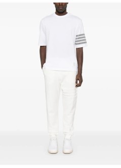 thom browne camiseta hombre tee w/ 4bar in sustainable jersey - mjs168g07862 100