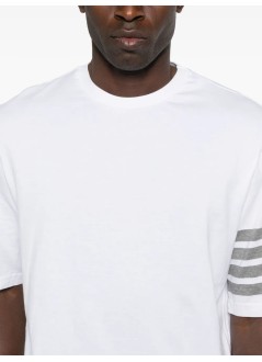 thom browne camiseta hombre tee w/ 4bar in sustainable jersey - mjs168g07862 100