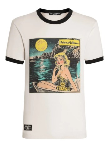 dolce & gabbana camiseta hombre t-shirt m/corta giro - g8pv1tg7phf a4567