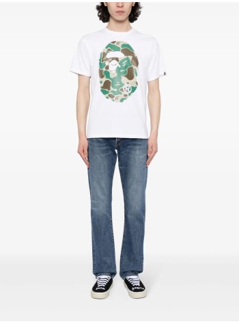 bape t-shirt manliquid camo big ape head tee m - 001tek301029m white 2