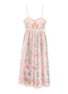 farm rio vestido mujer delicate forest pink maxi dress - 336318 25023