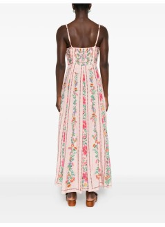 farm rio vestido mujer delicate forest pink maxi dress - 336318 25023