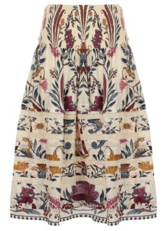 farm rio vestido mujer romantic lightness cream midi - 328657 25073