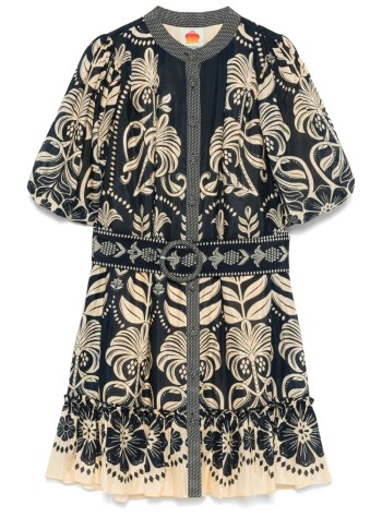 farm rio dress womanainika tropical splendor blue - 329212 25008