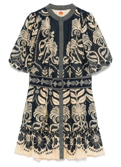 farm rio dress womanainika tropical splendor blue - 329212 25008