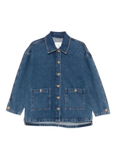 anine bing outerwear mujer luca jacket - a0110856whd36 washed blue