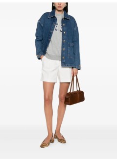 anine bing outerwear mujer luca jacket - a0110856whd36 washed blue