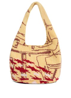 jw anderson crossbody womanmini beaded shopper - hb0744fa0471 000