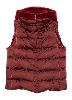 herno outerwear mujer piumino smanicato cappuccio - pi002125d12170z 6705