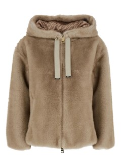 herno outerwear womanbomber soft faux fur - gi000318d12739 1985