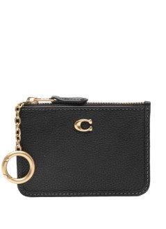 coach cartera mujer polished pebble leather essential mini skinny id - cr550 b4 bk