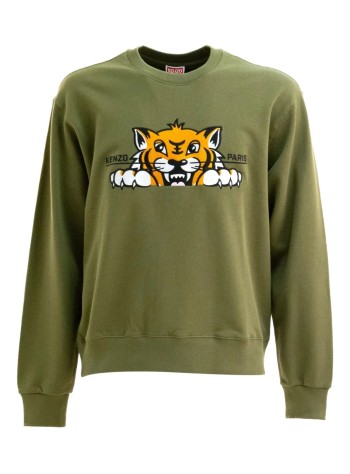kenzo sudadera hombre kenzo happy tiger embroidered classic sweatshirt - ff65sw2654mf 50