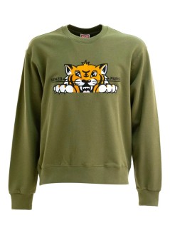 kenzo sudadera hombre kenzo happy tiger embroidered classic sweatshirt - ff65sw2654mf 50