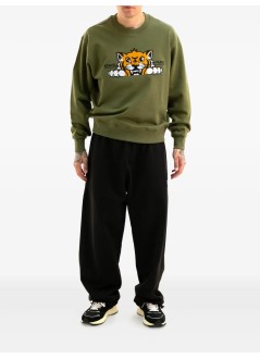 kenzo sudadera hombre kenzo happy tiger embroidered classic sweatshirt - ff65sw2654mf 50