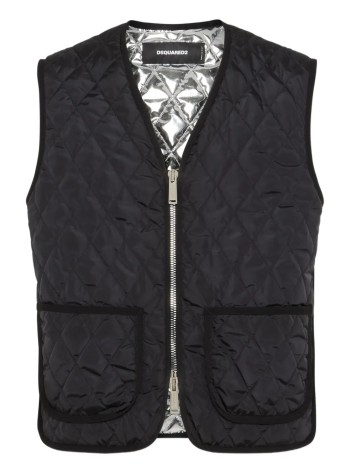 dsquared outerwear mandsquared2 urban quilted vest - s74fb0345d35318 900