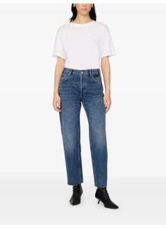 anine bing denim womangavin jean - a0611188whd46 washed blue
