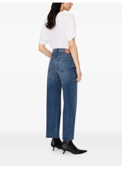 anine bing denim womangavin jean - a0611188whd46 washed blue