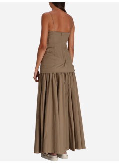 staud dress womanari dress - r25p2233po taup