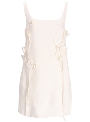 farm rio dress womanoff white mini dress sleeveless - 335808 l0025