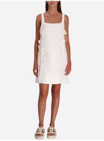 farm rio dress womanoff white mini dress sleeveless - 335808 l0025 2