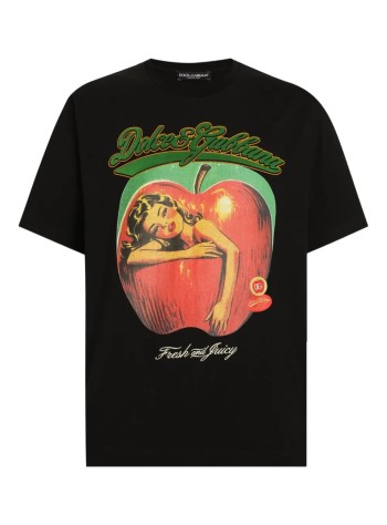 dolce & gabbana camiseta hombre t-shirt m/corta giro - g8pn9zg7pkj n0000