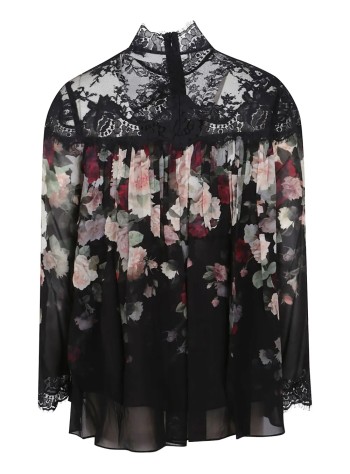 zimmermann t-shirt womanhypnotic lace yoke blouse - 5245tf251 bcsc 2