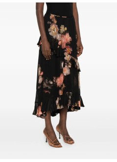 zimmermann skirt womanhypnotic asymetric midi skirt - 5352sf251 rflr