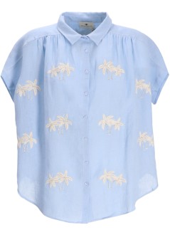 benaras by citrus camiseria mujer thread palm top - be 24839 lt blue