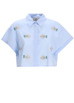 benaras by citrus shirt womancotton fish top bondi - be 24834 lt blue